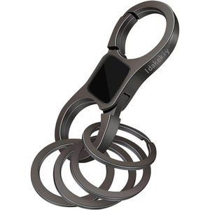 Quick Release Spring with 4 Key Rings Car Keychain Organizer for Men and Women